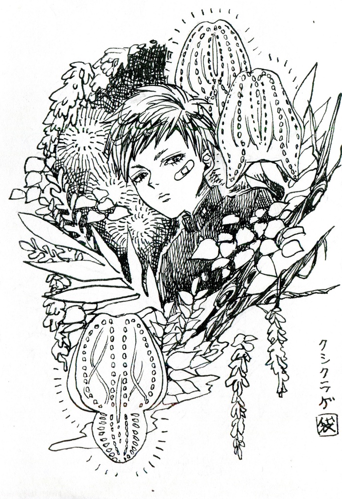 袋小路K　アナログミニ原画【クシクラゲ】