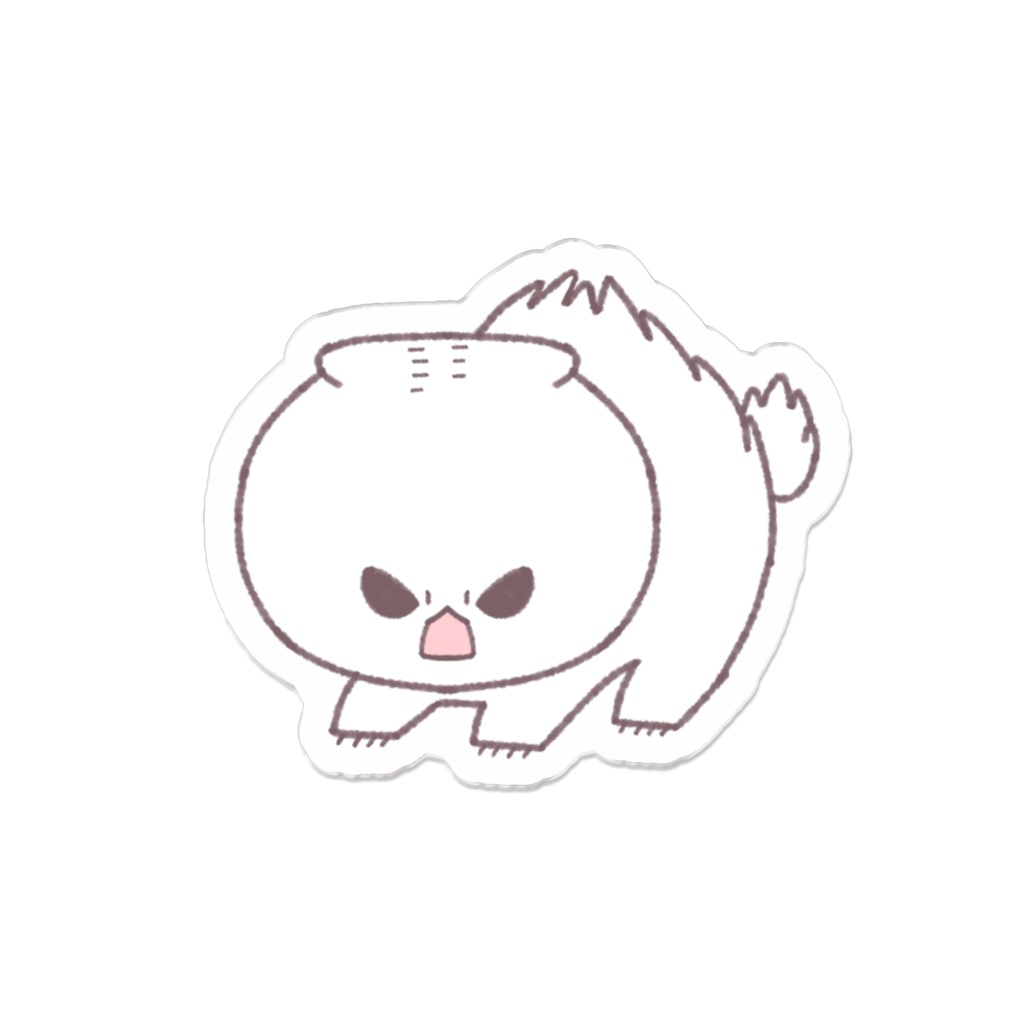 やんのかアクリルバッジ（すこ）