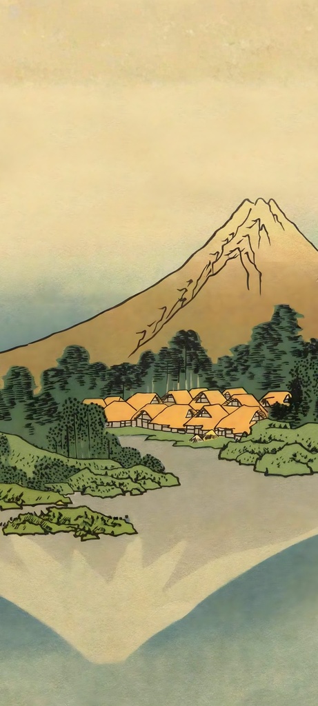 北斎36景 iPhone壁紙セット 全36作品 8K高解像度 1179×2556