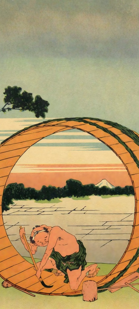 北斎36景 Android壁紙セット 全36作品 8K高解像度 1440×3200