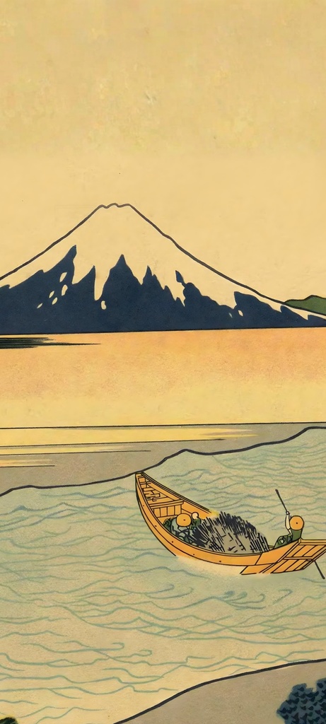 北斎36景 Android壁紙セット 全36作品 8K高解像度 1440×3200