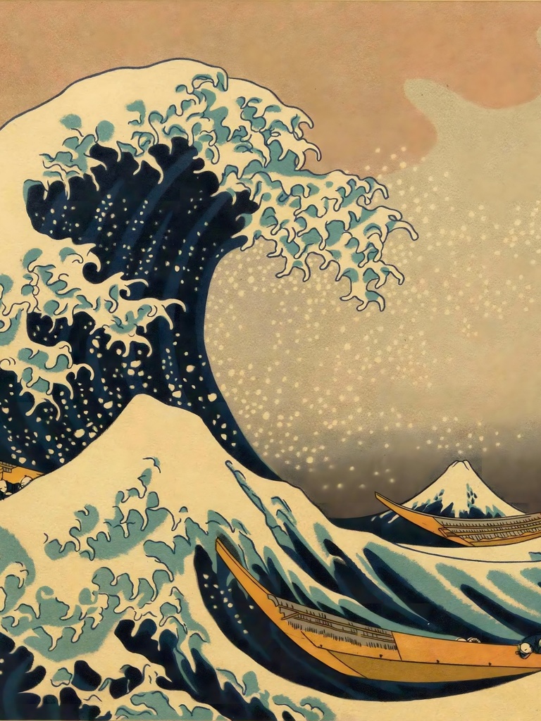 北斎36景 iPad壁紙セット 全36作品 8K高解像度 2048×2732