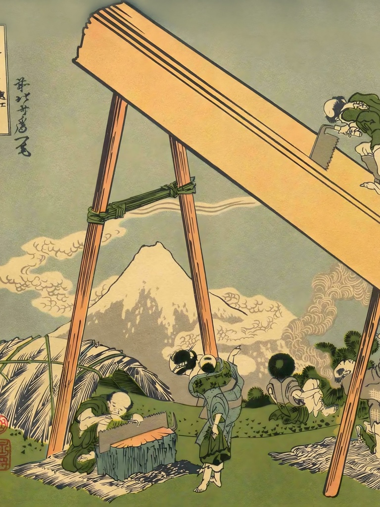 北斎36景 iPad壁紙セット 全36作品 8K高解像度 2048×2732