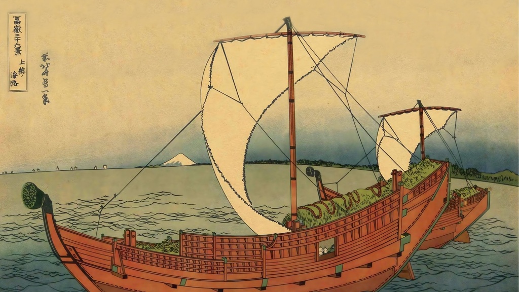 北斎36景 PC壁紙セット 全36作品 8K高解像度 1920×1080