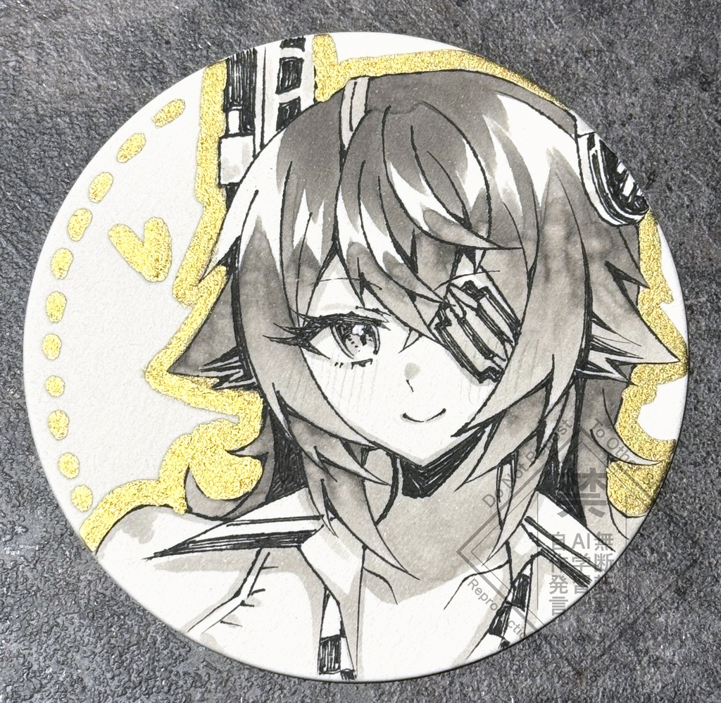 天龍ちゃんミニ手描き原画