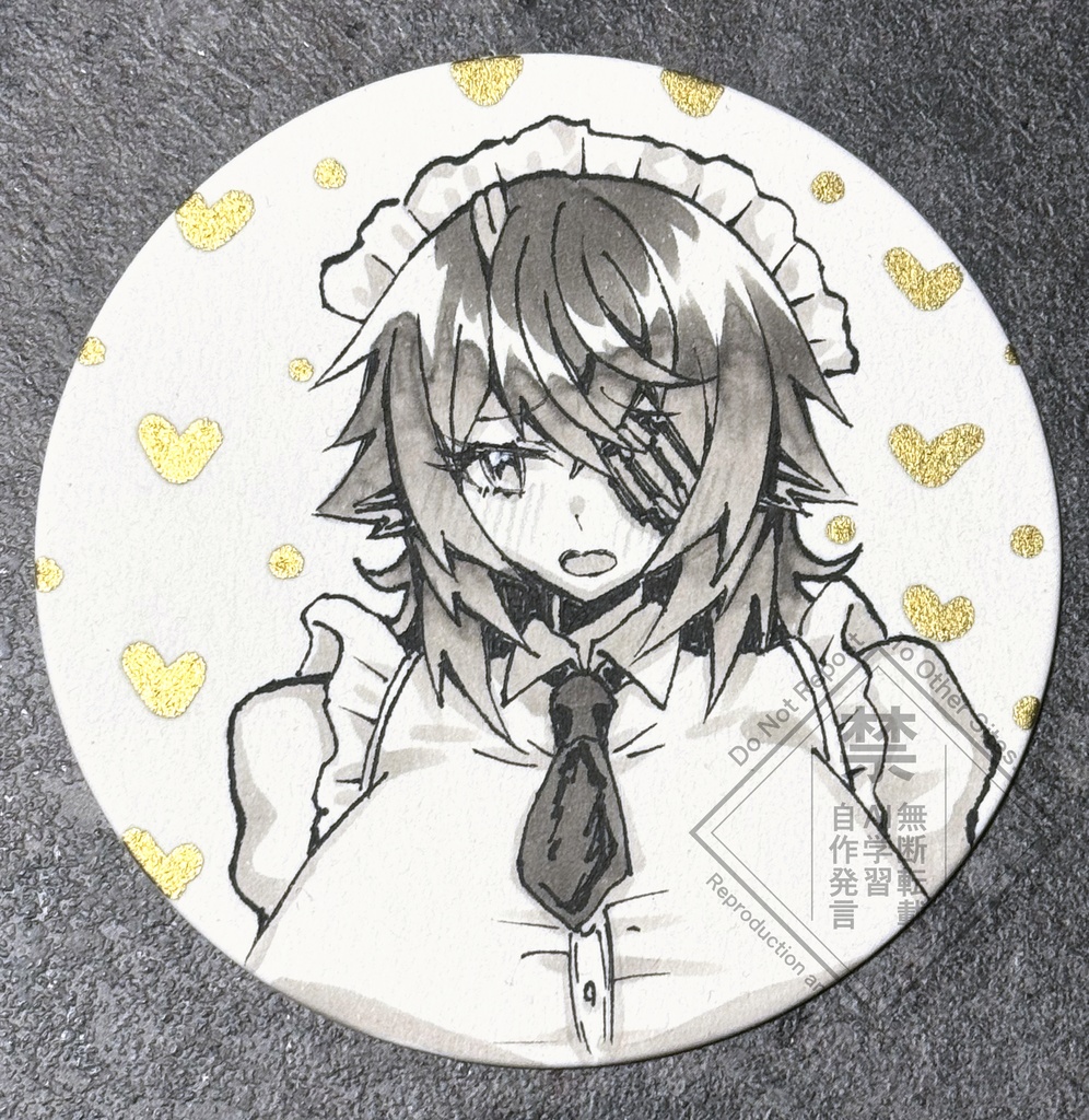 メイド天龍ちゃん手描きミニ原画