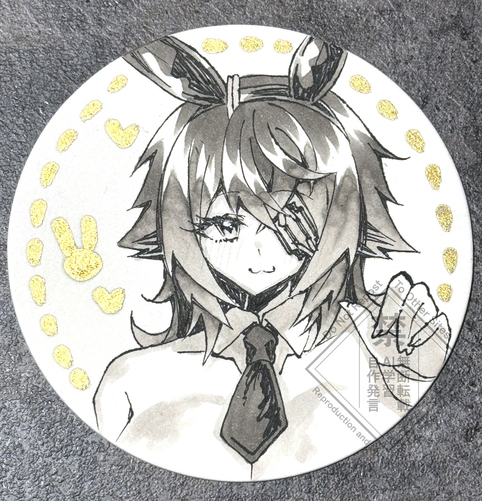 バニー天龍ちゃん手描きミニ原画