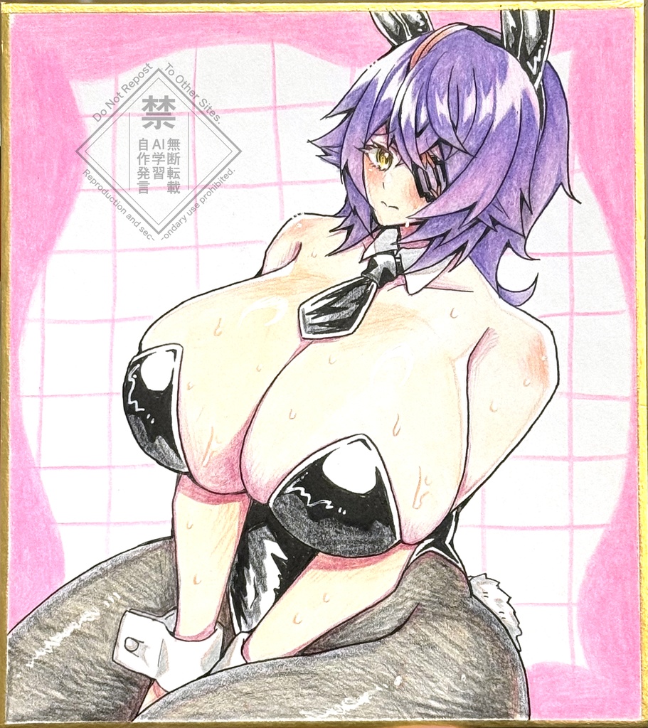 バニー天龍ちゃん　ミニ色紙