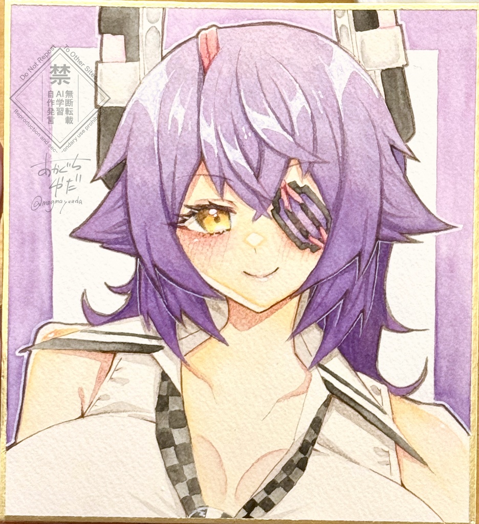 【全艦東へ！3】天龍　水彩ミニ色紙