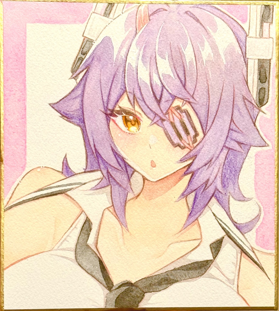 天龍ちゃん水彩ミニ色紙