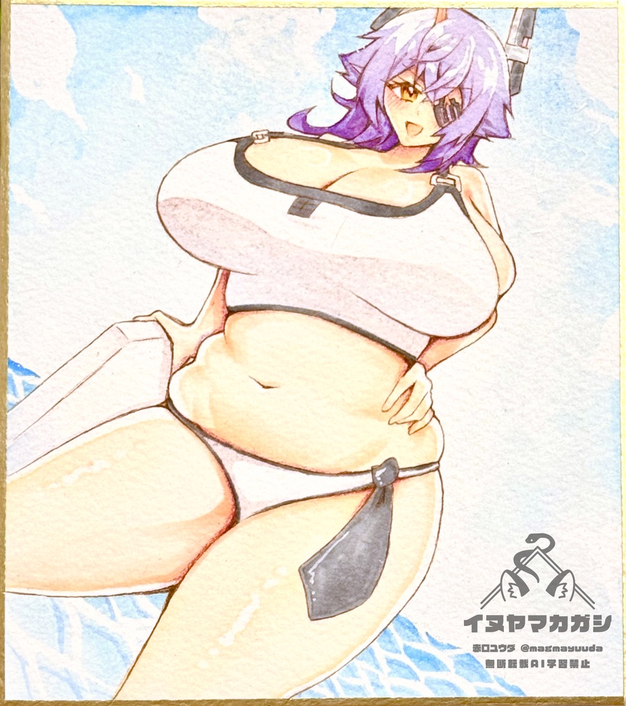 サマー天龍ちゃん　水着バカンスミニ色紙