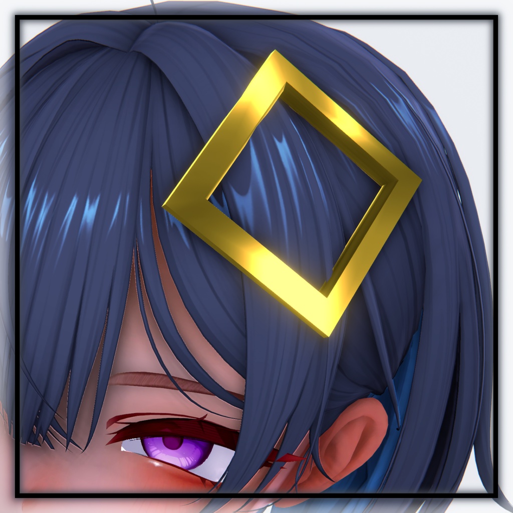 【MA対応】SquareHairpin【VRChat】