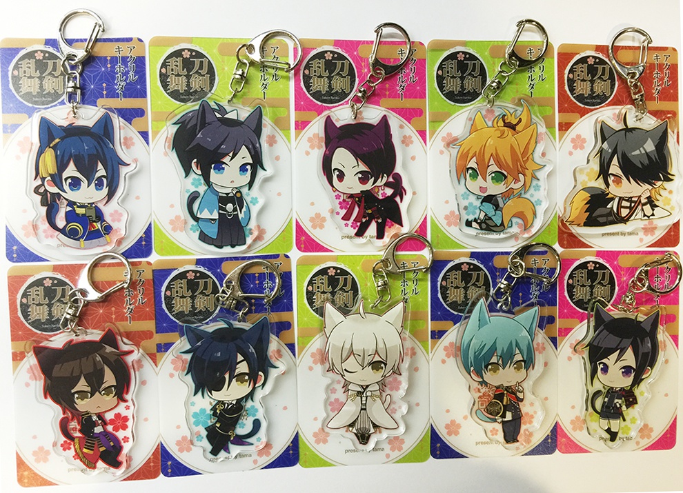 【とうらぶ】ネコみみ アクリルキーホルダー