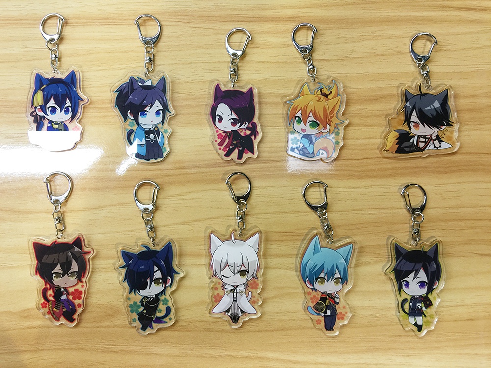 【とうらぶ】ネコみみ アクリルキーホルダー