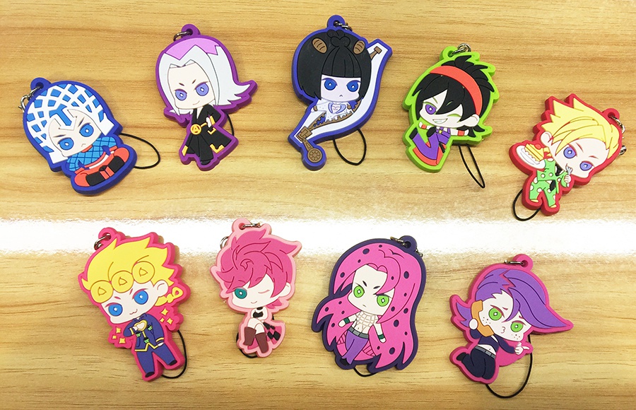 ジョジョ 護衛チーム ラバーストラップ