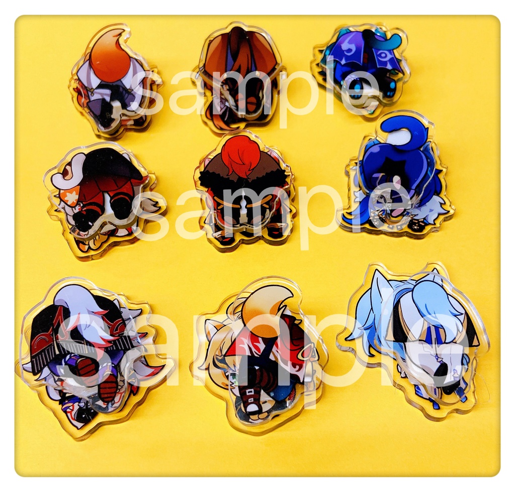 【原神】アクリルクリップ