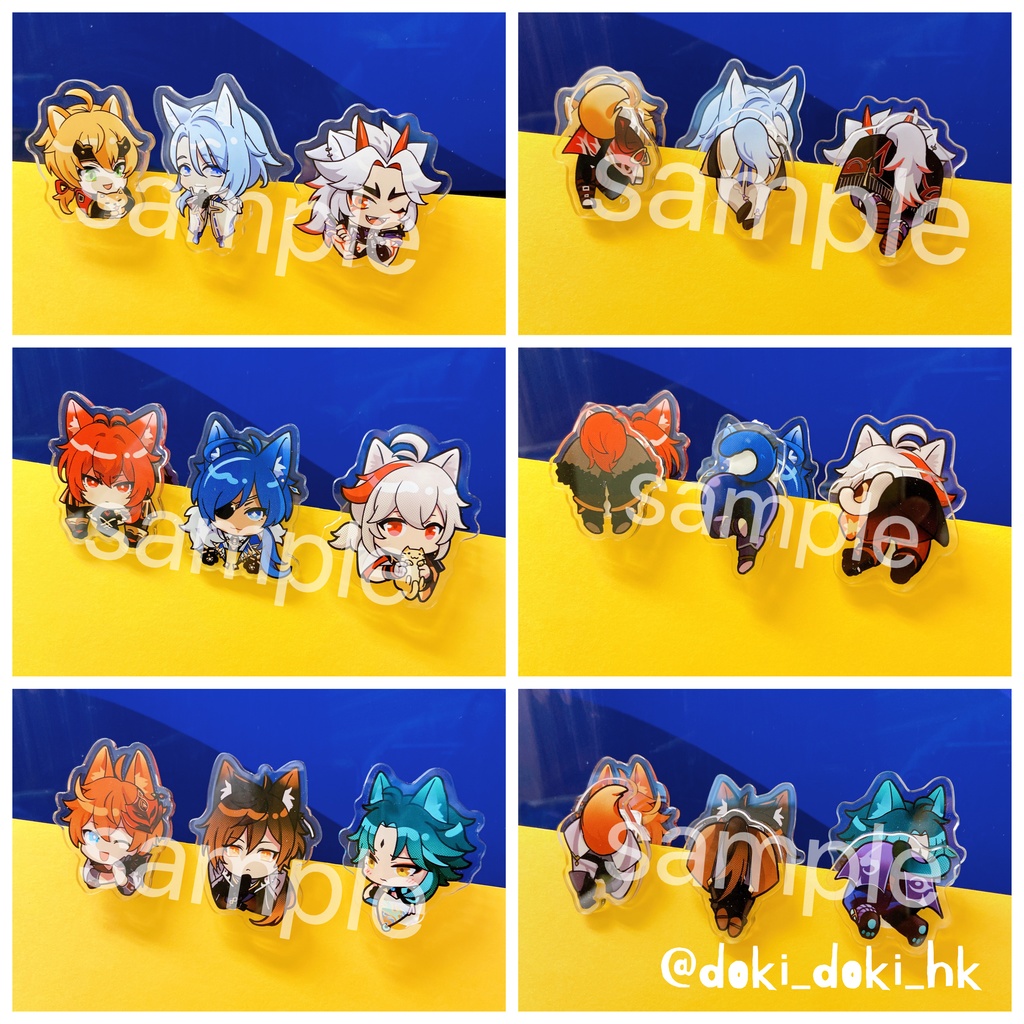 【原神】アクリルクリップ