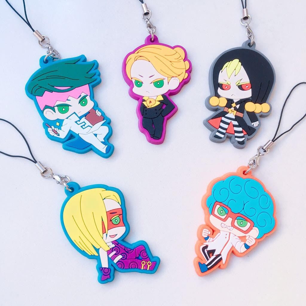 ジョジョラバーストラップ【岸辺 露伴 ver.2+暗殺チーム】