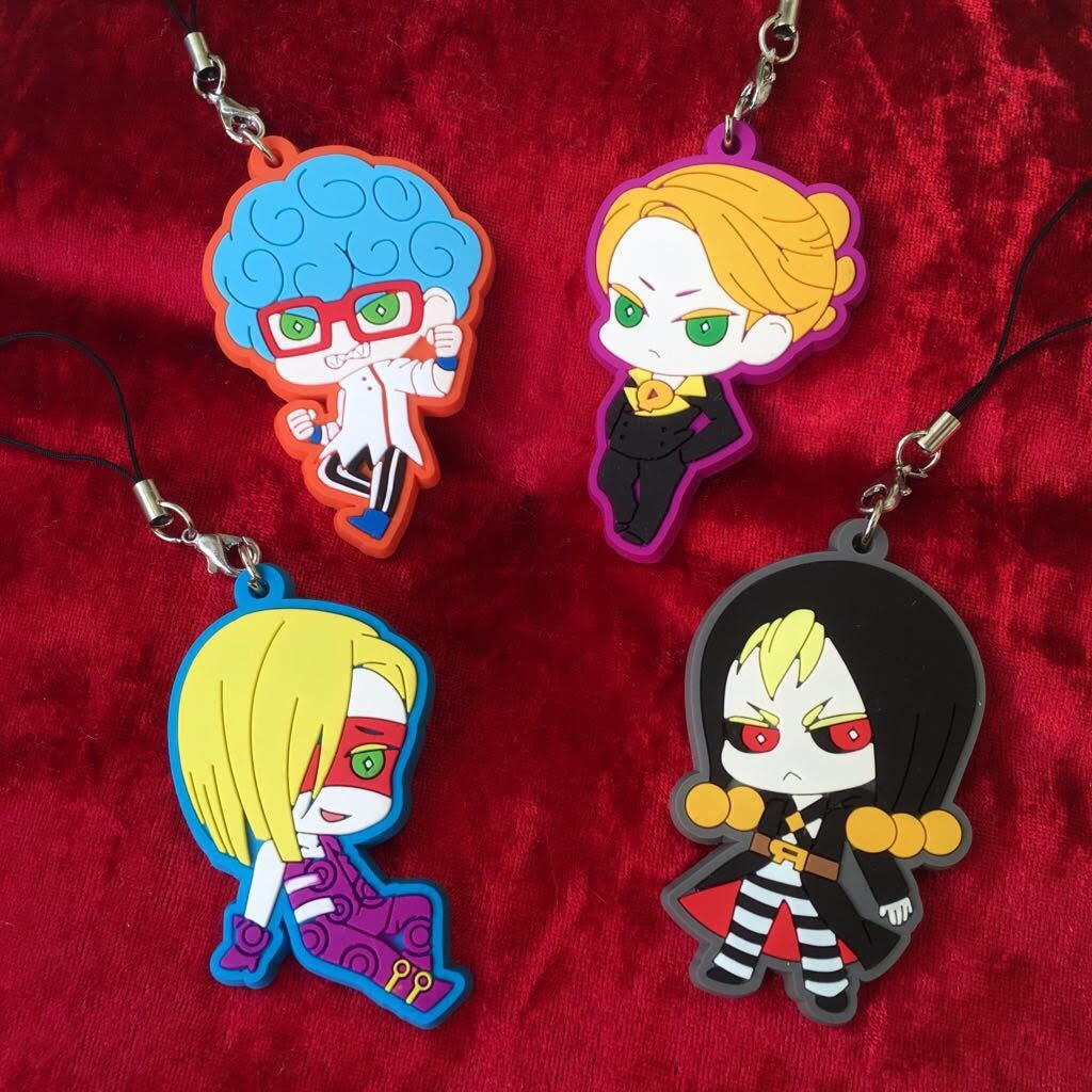 ジョジョラバーストラップ【岸辺 露伴 ver.2+暗殺チーム】