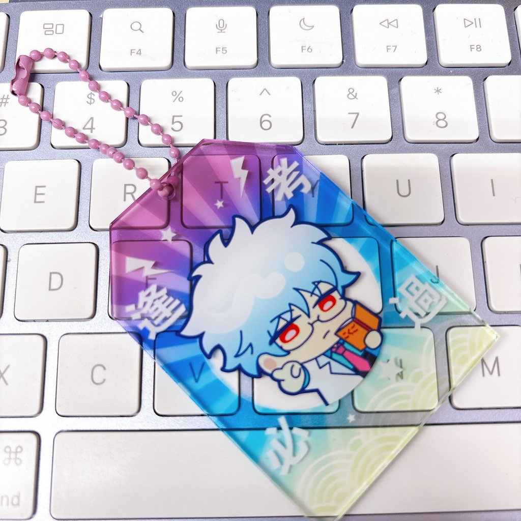 3年Z組銀八先生 お守り アクリルキーホルダー アクリルブロック