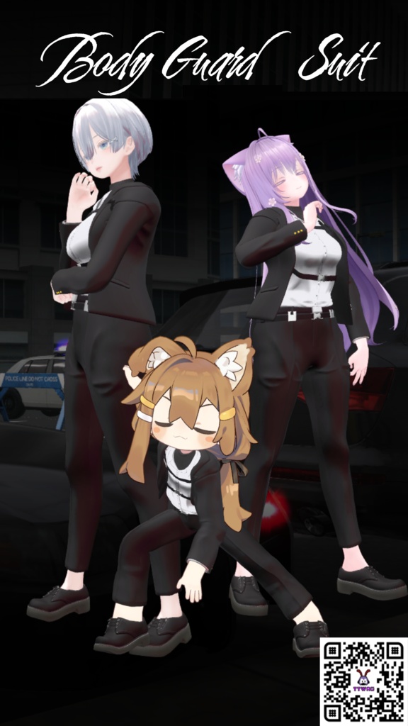 Bodyguard Suit [mamehinata, Moe, Shinra] And a weapon box