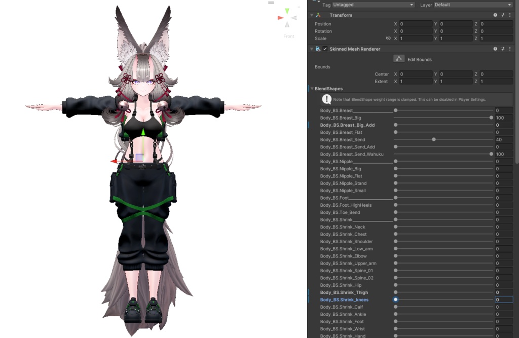 天狐ノ鬼娘 衣装3種類