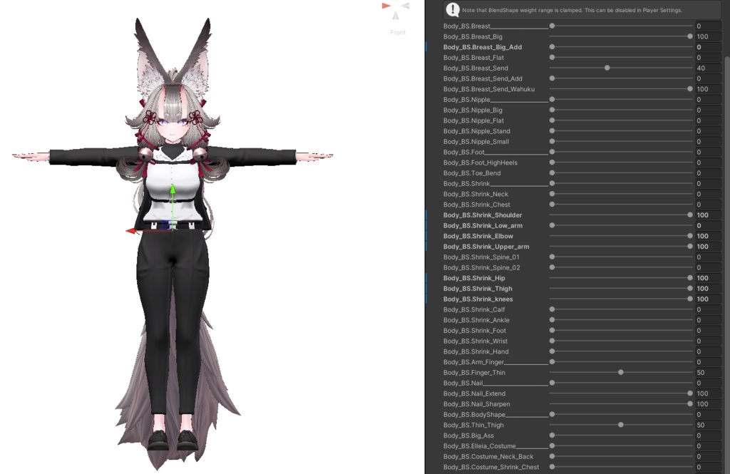 天狐ノ鬼娘 衣装3種類