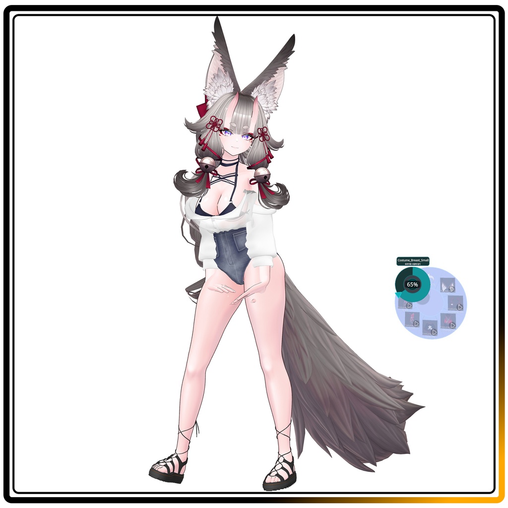 天狐ノ鬼娘 衣装3種類