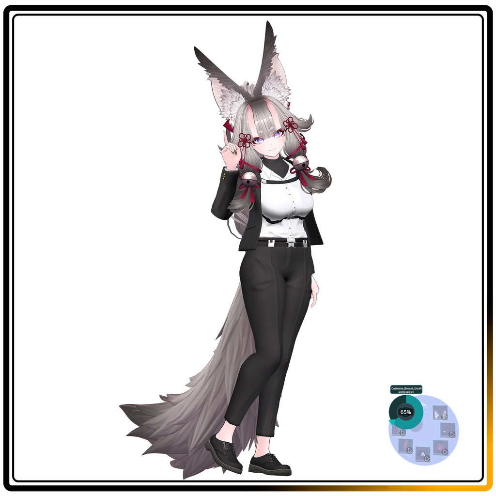 天狐ノ鬼娘 衣装3種類