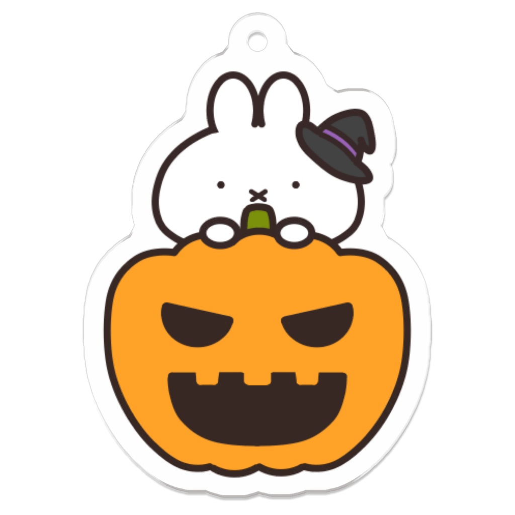 ハロウィンぺけうさアクリルキーホルダー