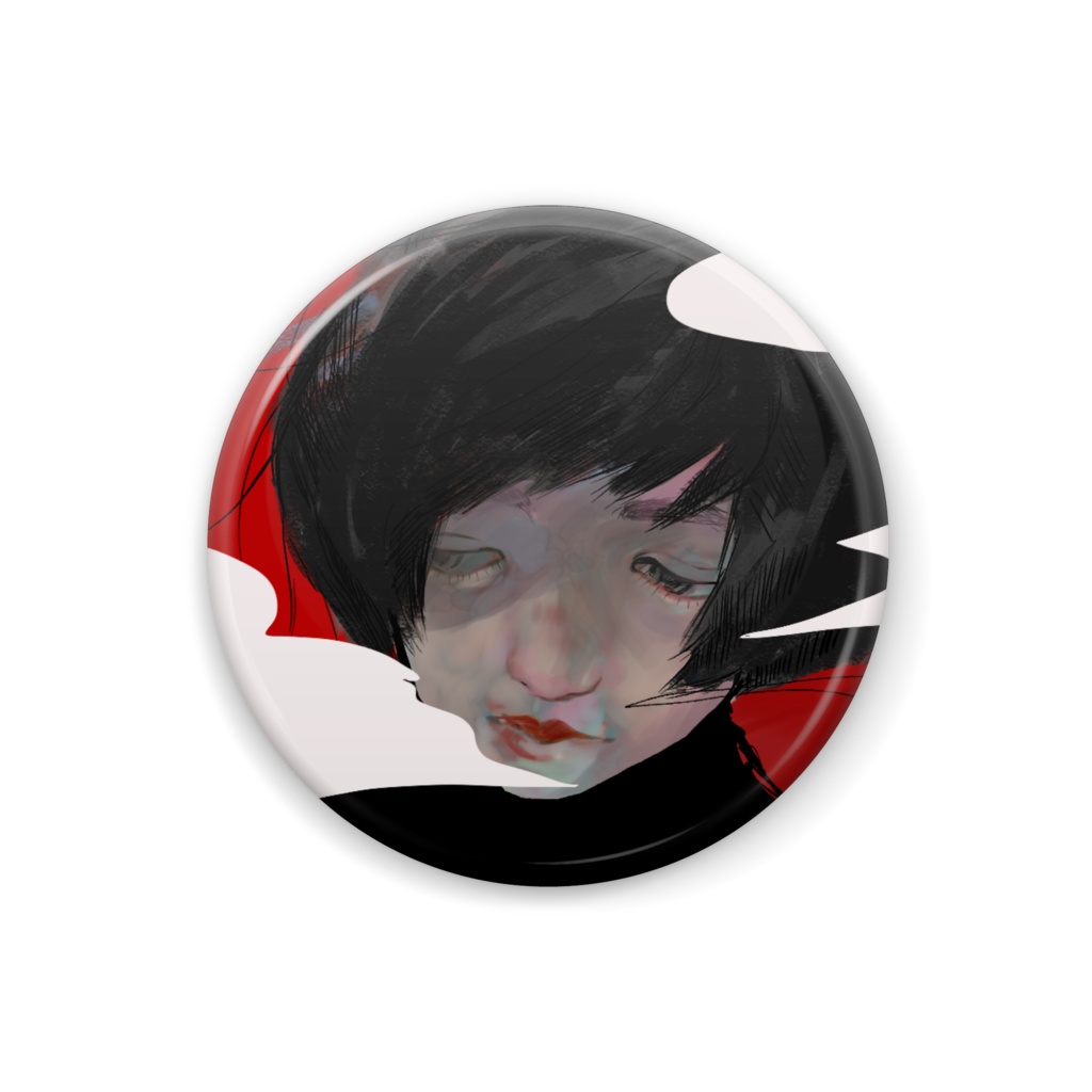 「冷たい空気のなかで」缶バッジ