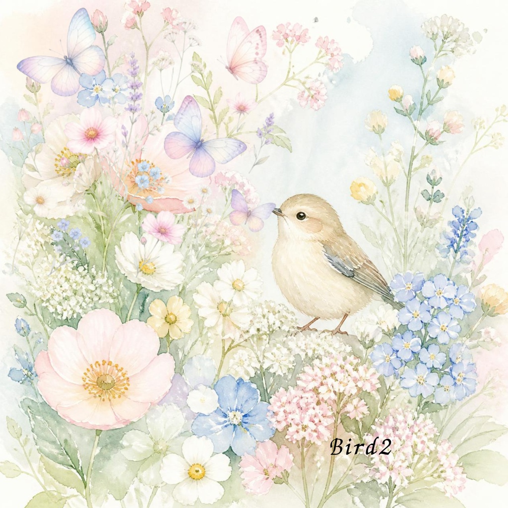シームレスパターンBird