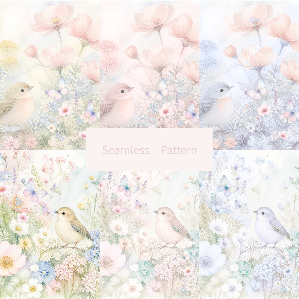 シームレスパターンBird　