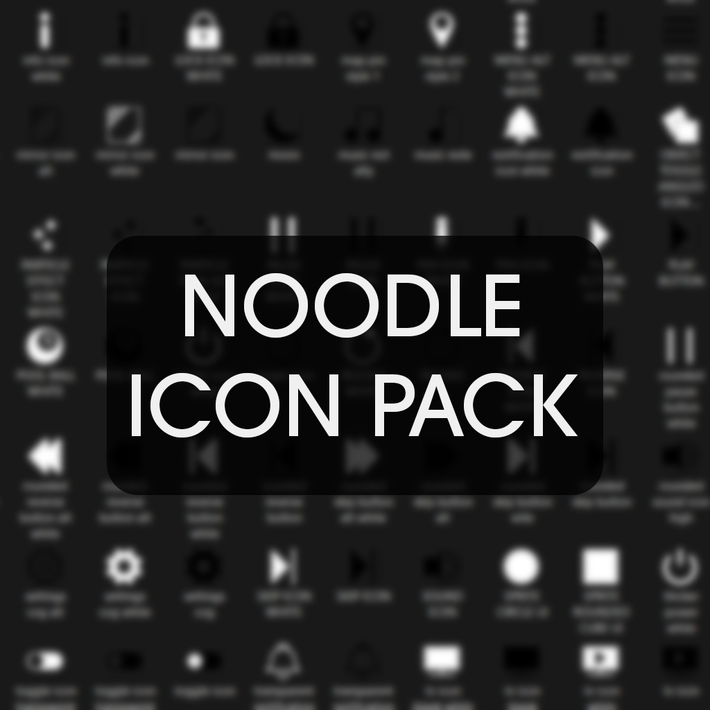 Noodles Icon Pack