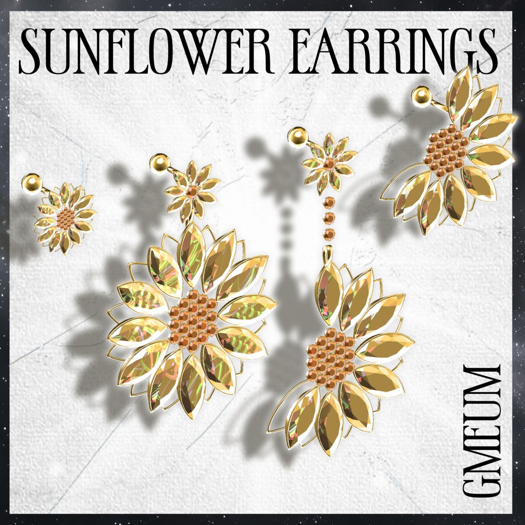 🌻Sunflower earrings🌻 ひまわりイヤリング🌻