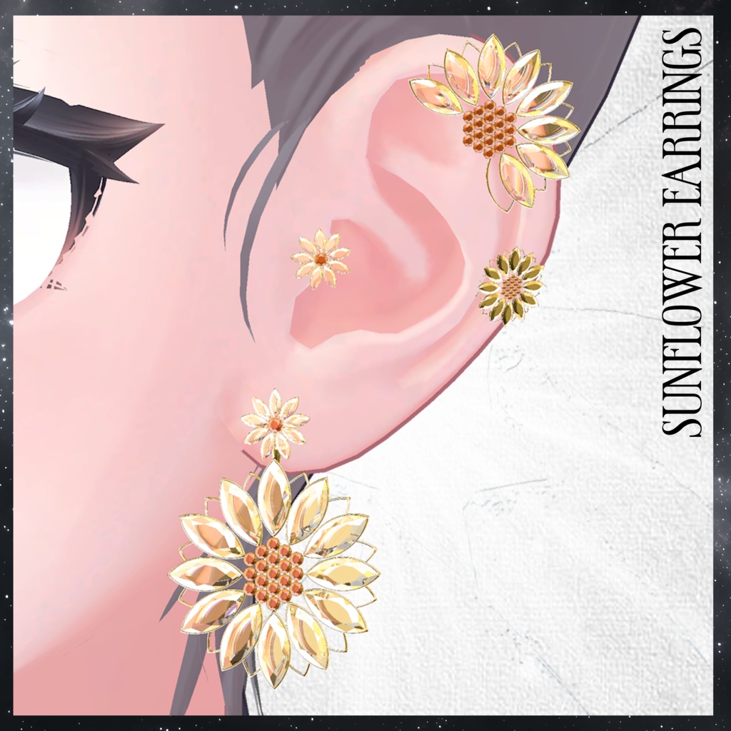 🌻Sunflower earrings🌻 ひまわりイヤリング🌻