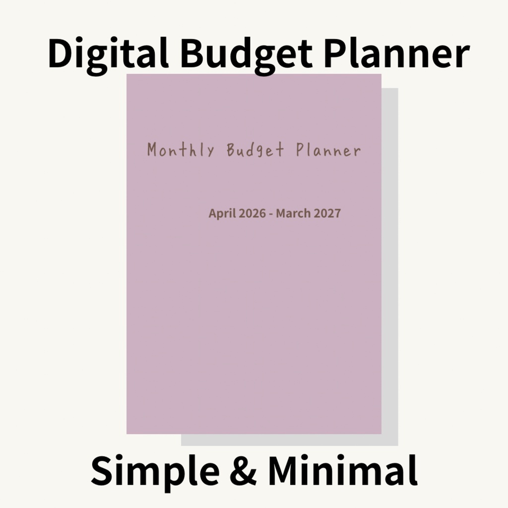 デジタル家計簿 | Digital Budget Planner | Weekly & Monthly | iPad用