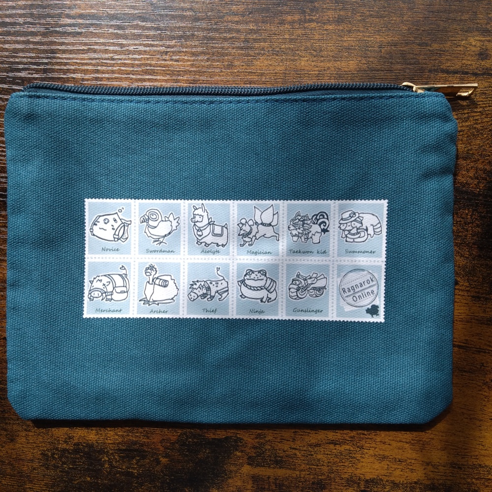 マリンブルーRO切手ポーチ