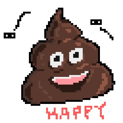 ドットHappy君 ホログラムステッカー