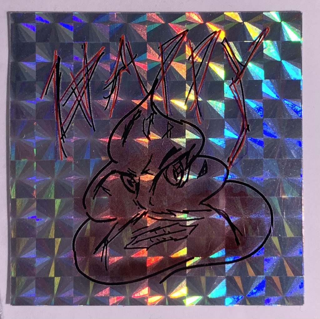 劇画調Happy君 ホログラムステッカー