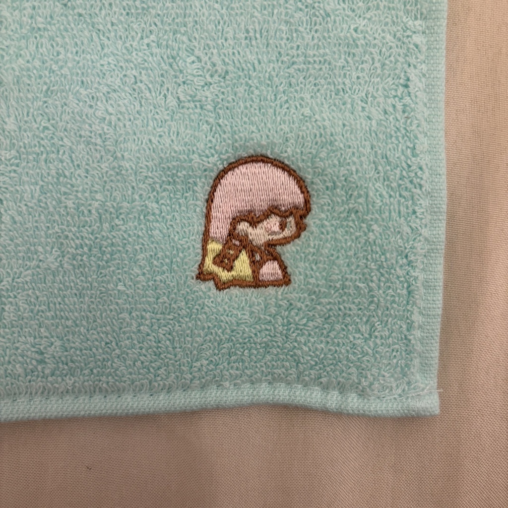 ワンポイント刺繍入りミニハンカチ