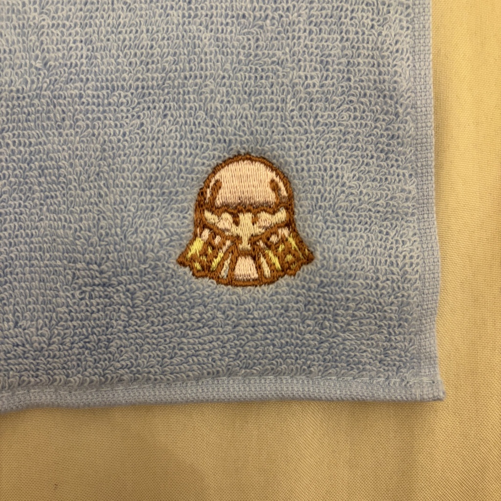 ワンポイント刺繍入りミニハンカチ
