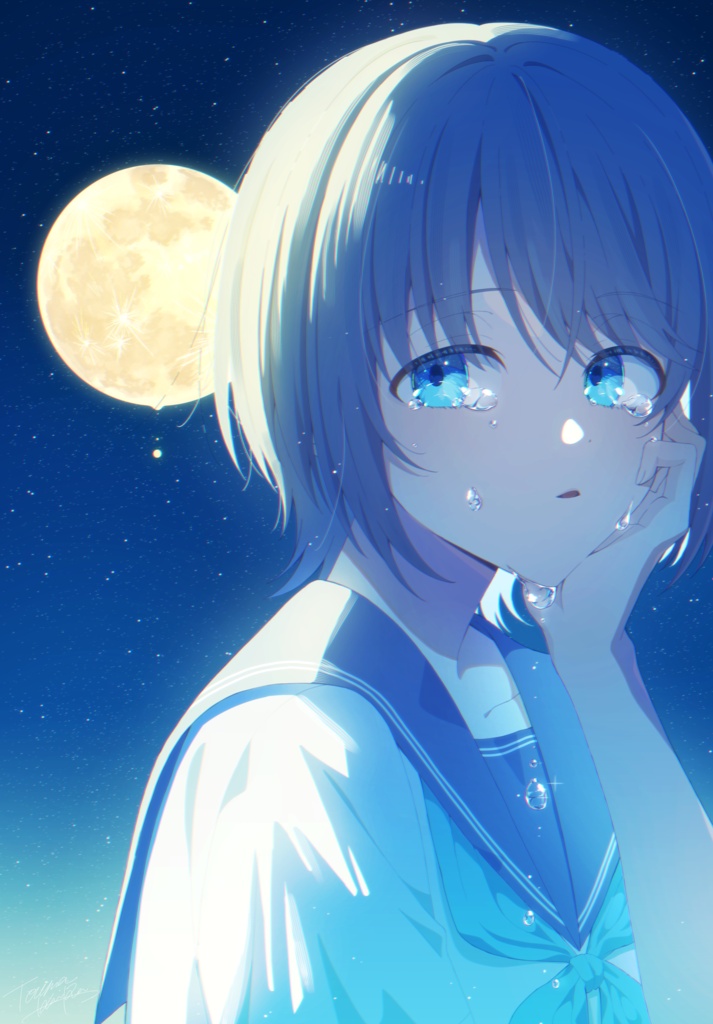 キャンバスプリント『涙月』