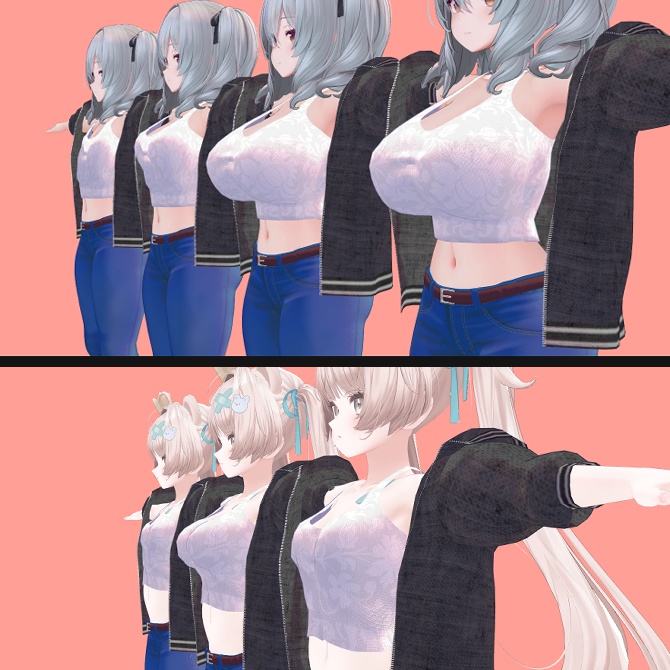 へそ出しスキニー【2アバター対応】