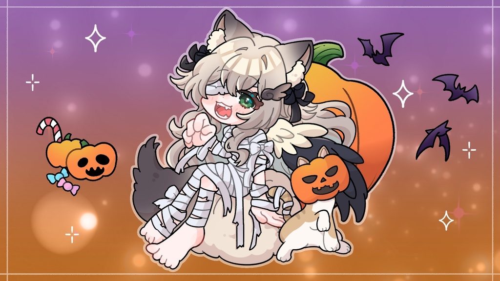 みんなこわがれ~!ハロウィンキーホルダー