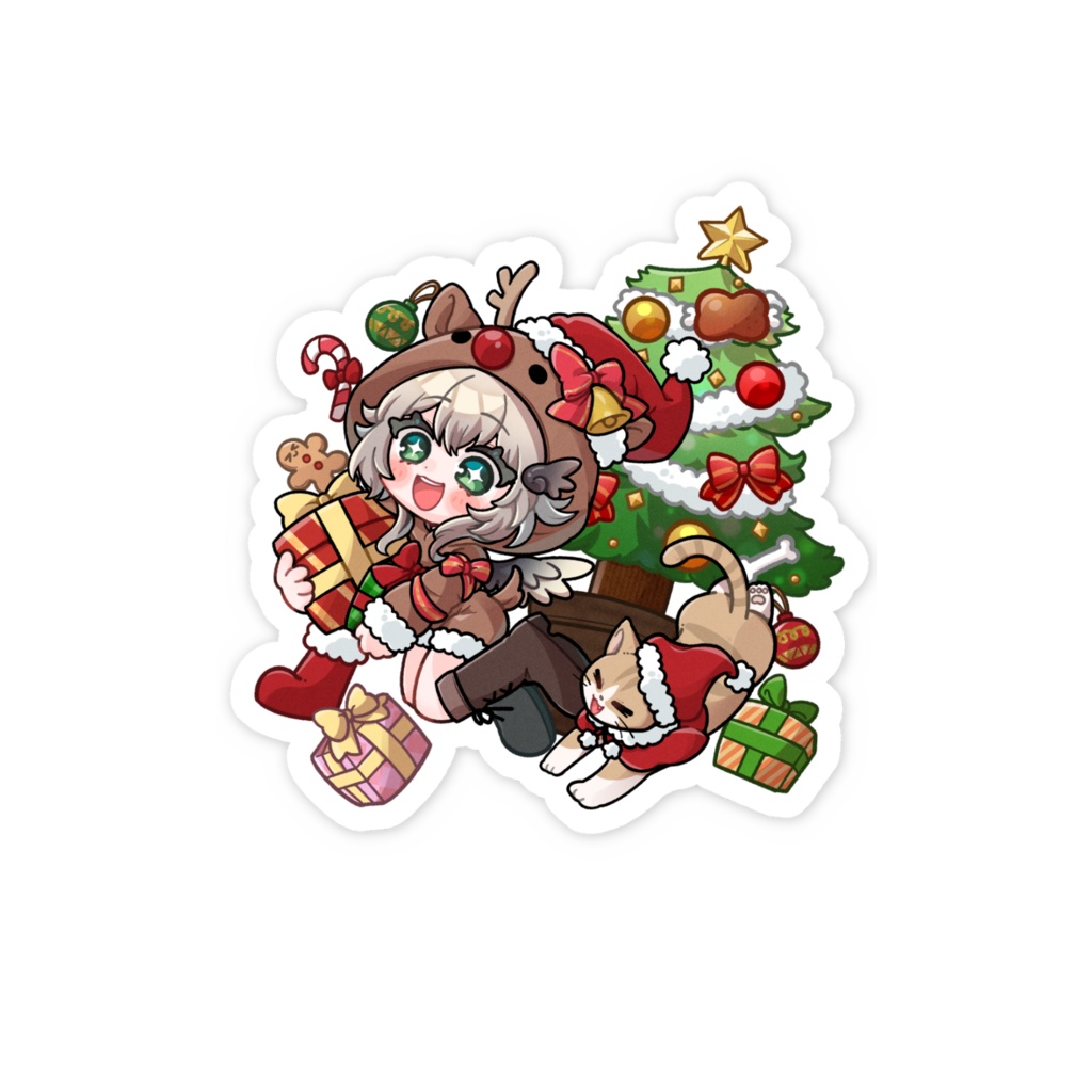 12月31日までの期間限定!あなたの手につつまれたいクリスマスステッカー