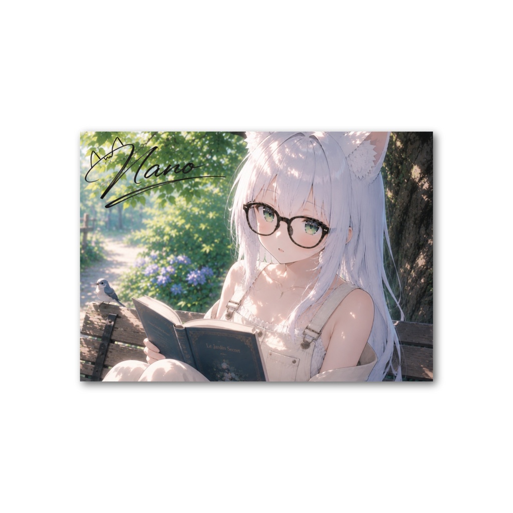 【8/31まで限定フォトカード#10】部屋に置くと頭が賢くなります(眼鏡・読書イラスト)【10種類購入特典あり】