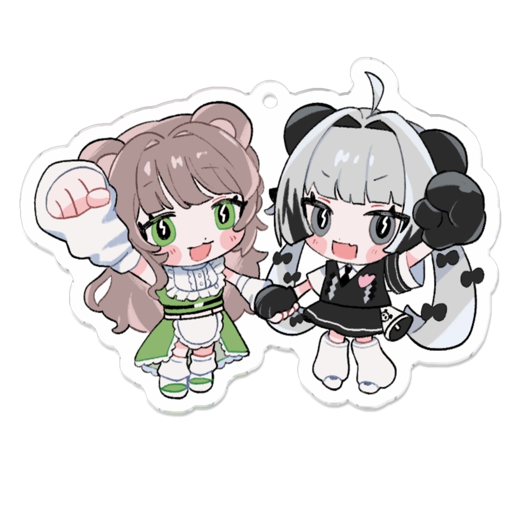 おみみ同盟2周年記念アクキー🐼🐻公式