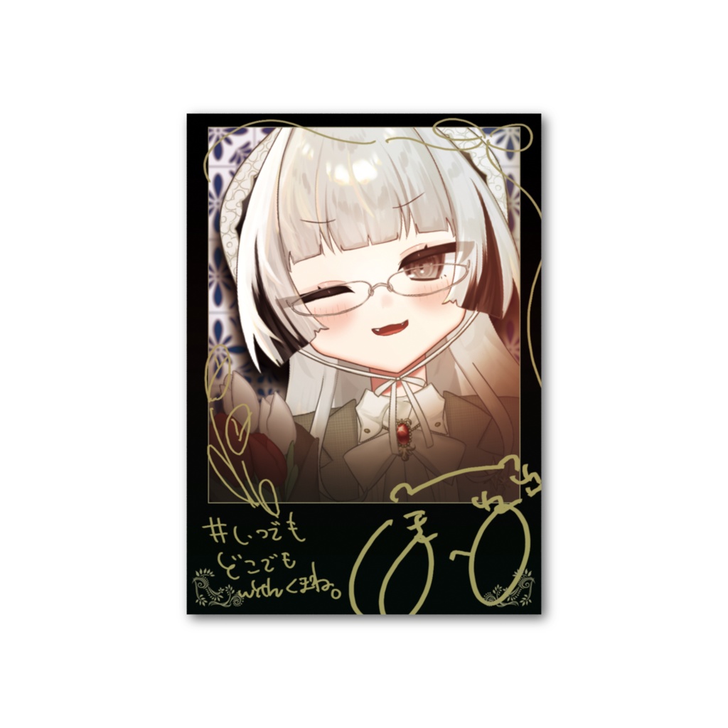 チェキ風フォトカード🐼久惹れう誕生日グッズ2025
