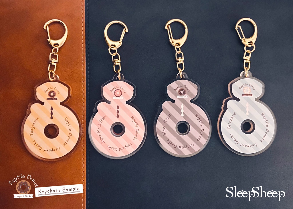 【キーホルダー】Reptile Donuts